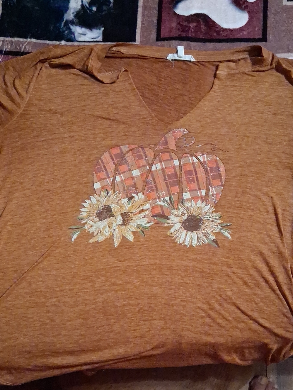 Maurices Rust Brown V-Neck Tee